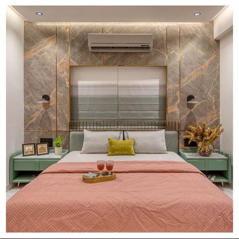 Window Beside Bed Design, Room Ideas With Window Behind Bed, Window Bedback Design, Bedroom Inspirations Window Behind Bed, Bed Back Design With Window, Bed Behind Window Ideas, Window Behind Bed Ideas Master Bedrooms, Bedroom With Window Behind Bed, Mdf Panelling