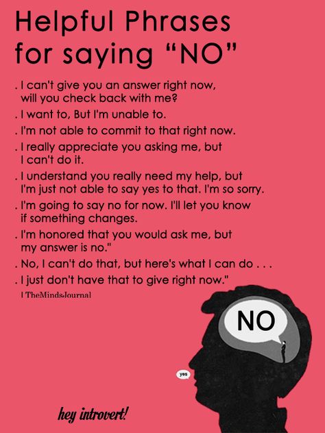 Say This Not That, Say No, Boundaries Quotes, Ways To Say Said, Saying No, Learning To Say No, Mental And Emotional Health, Useful Life Hacks, Self Improvement Tips