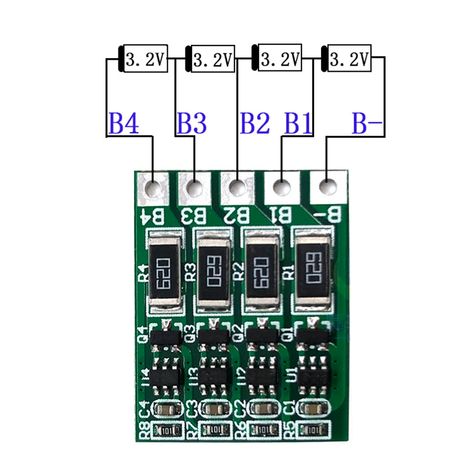 4s 3.2v 12.8v 14.4v Lifepo4 Battery Balance Board Circuit 4 Life Pack Lithium Iron Phosphate Bms Charge Pcb Equalizer Balancer - Battery Accessories & Charger Accessories - AliExpress Battery Charger Circuit, Lifepo4 Battery, Battery Accessories, Charger Accessories, Balance Board, Equalizer, 4 Life, R5, Battery Charger