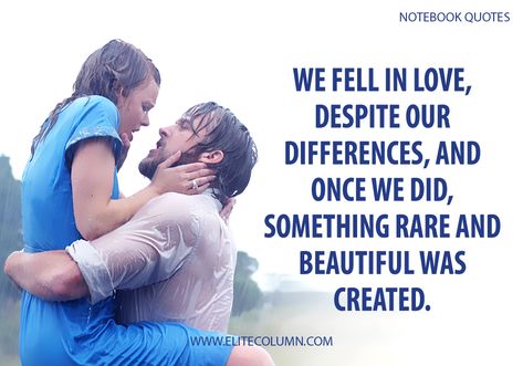 12 Beautiful The Notebook Movie Quotes | EliteColumn Book Wallpaper Quotes, Pursuit Of Happiness Quotes, Notebook Movie Quotes, Black Panther Quotes, Panther Quotes, Best Notebook, Notebook Quotes, A Beautiful Mind, Surfing Quotes