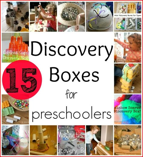 A fantastic selection of open-ended play activity ideas for preschoolers using loose parts! Discovery Box, Imagination Tree, Heuristic Play, Busy Boxes, Sensory Ideas, Fine Motor Skills Activities, Motor Skills Activities, Nursery School, Group Ideas