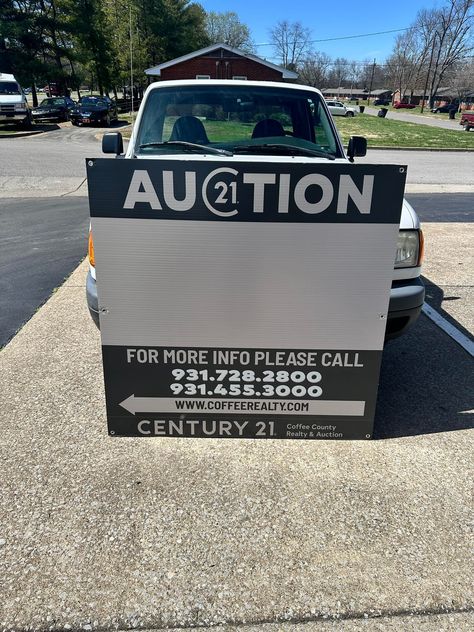 Loving our new auction signs. The gold reflecting back on the reflective signs makes them really pop both during the daytime and night. Reflective Sign, The Gold, Our Love, Auction, Signs, Gold, On Instagram, Instagram