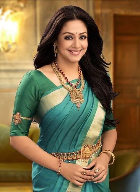 Jyothika Classy, Elegant Look And Outfits Jyothika In Saree, Jothika In Saree, Bride Sarees, Elegant Sarees, Marriage Dress, Anushka Shetty, Samantha Ruth, Engagement Dress, Jo Jo