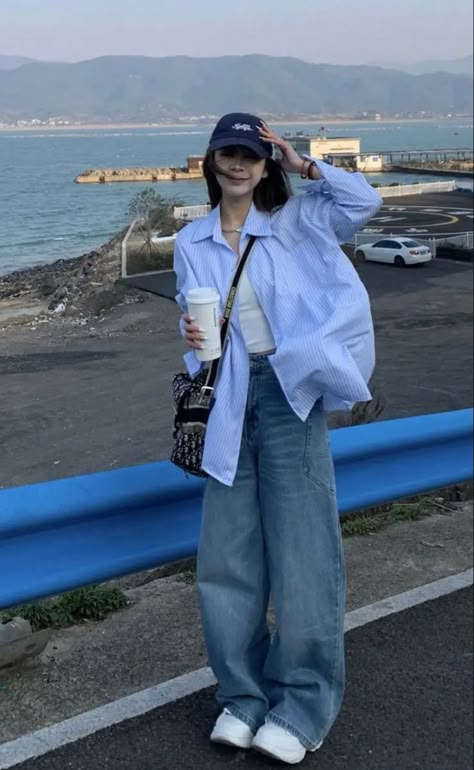 Boyish Outfits, Simple Casual Outfits, Simple Style Outfits, Japan Outfit, Korean Casual Outfits, Everyday Fashion Outfits, Casual Day Outfits, Quick Outfits, Easy Trendy Outfits