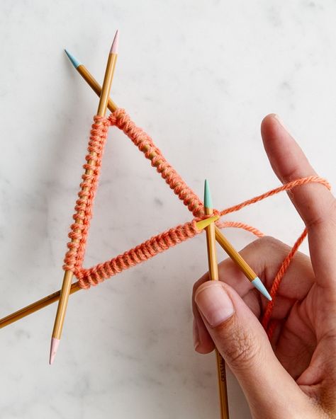 Ready to level up your knitting skills? Our Double Pointed Needles tutorial will introduce you to the world of knitting in the round! Knitting In The Round, Knitting Instructions, Double Pointed Needles, Knit In The Round, How To Knit, Diy Supplies, How To Introduce Yourself, To The World, Crafts Diy