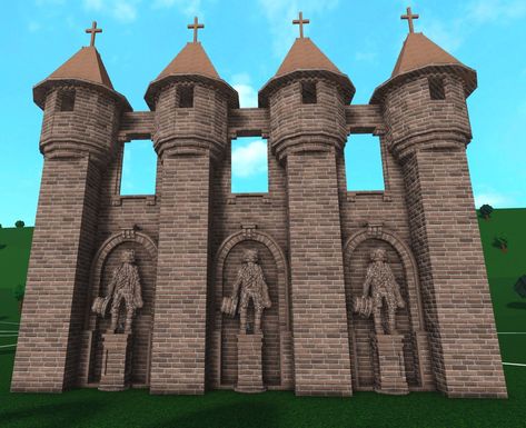 Twilight Bloxburg House, Castle House Design Bloxburg, Bloxburg Detailed Castle, Bloxburg Prison Ideas, Gothic Castle Bloxburg, Bloxburg Carriage, Bloxburg Castle Entrance, Roblox Bloxburg Castle Layout, Bloxburg Castle Ideas Layout