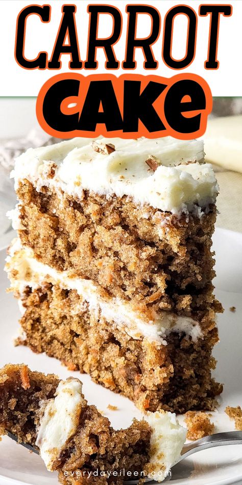 Our homemade carrot cake with cream cheese frosting is the most delicious moist cake with a creamy frosting. A homemade cake that a new baker can make with rich results/ Incredibly Moist And Easy Carrot Cake, Old Fashion Carrot Cake Recipe Homemade, Homemade Carrot Cake Recipe, Easiest Carrot Cake Recipe, Semi Homemade Carrot Cake Recipe, Easy Carrot Cake Recipe, Carrot Cake Recipes, Best Carrot Cake Recipe From Scratch, Amazing Carrot Cake Recipe