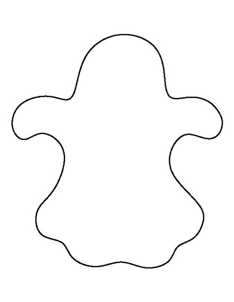 Ghost pattern. Use the printable outline for crafts, creating stencils, scrapbooking, and more. Free PDF template to download and print at http://patternuniverse.com/download/ghost-pattern/ Ghost Shapes Template, Felt Pdf Pattern Free, Ghost Sewing Pattern Free, Ghost Template For Kids, Ghost Cut Out Template, Ghost Print Out, Ghost Outline Template, Ghost Cutout Template, Free Ghost Printables