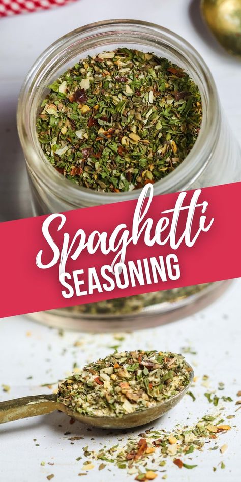 Seasoning Meat For Spaghetti, How To Season Meat For Spaghetti, Homemade Spaghetti Seasoning Packet, Diy Italian Seasoning Blend, Spaghetti Seasoning Mix Homemade Recipe, Spices For Spaghetti Sauce, Spaghetti Mix Dry, Spaghetti Spice Blend, Spaghetti Meat Seasoning