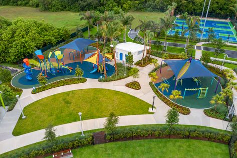 Choosing The Right Playground Surfacing - Playgrounds 101 Playground Surface, Spray Park, Rubber Tiles, Pea Gravel, Playground Design, Artificial Turf, Play Activities, Picnic Area, Color Tile