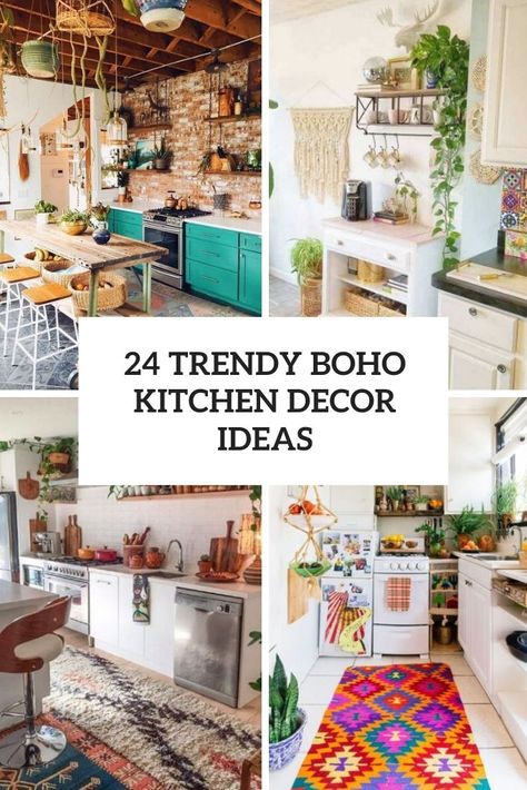 trendy boho kitchen decor ideas cover Boho Farmhouse Kitchen, Bohemian Kitchen Decor, Boho Chic Kitchen, Boho Style Kitchen, Boho Kitchen Ideas, Boho Kitchen Decor, Bohemian Kitchen, Eclectic Kitchen, Organizing Hacks