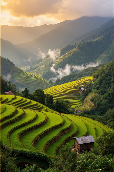 A stunning photograph capturing the majestic beauty of rice terraces of banaue. This image reveals the intricate details and natural wonder of the Philippines. Philippines Province Aesthetic, Banaue Rice Terraces Philippines, Rice Terraces Philippines, Banaue Rice Terraces, Banaue, Arabic Clothing, Philippines Culture, Aquarium Landscape, Rice Terraces