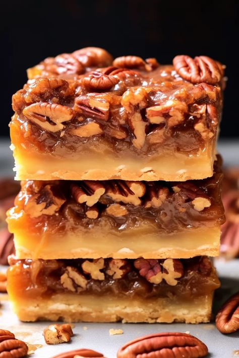 Buttery Pecan Pie Bars Shortbread Crust Pecan Bars, Ina Garten Pecan Pie Bars, Pecan Pie Ritz Crackers, Pecan Squares Recipe, Pecan Dessert Recipes, Caramel Pecan Bars, Easy Pecan Pie Bars, Maple Pecan Bars, Caramel Pecan Cookies