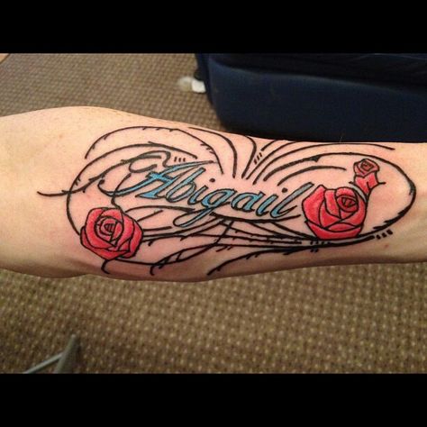 Abigail Abigail Tattoo, Name Tattoo, Name Tattoos, Oklahoma City, Tattoo Artist, Oklahoma, Geometric Tattoo, Tattoo Artists, Tatting