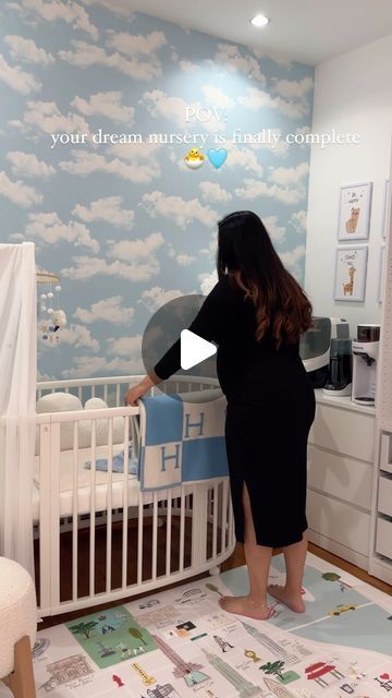 Karishma Jashani on Instagram: "Baby Z’s nursery 🐣✨ #nursery #nurserydecor #nurseryideas #nesting #firsttimemom #nurseryinspo #nurseryinspiration #nurserygoals #newmom #boymom #luxurylifestyle 
•
nursery, nursery deco, nursery inspo, nesting, nursery organization, new mom, first time mom, boy mom, luxury nursery, baby boy nursery, organize nursery, diaper changing station" Small Baby Boy Nursery, Nesting Nursery, Organize Nursery, Nursery Baby Boy, Luxury Nursery, Nursery Deco, Diaper Changing Station, First Time Mom, Dream Nurseries