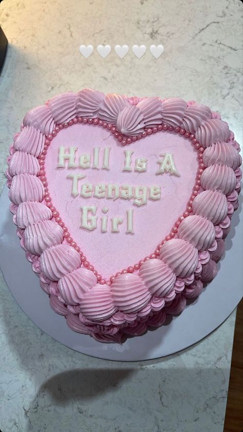 Hell Is A Teenage Girl, 14th Birthday Cakes, 15th Birthday Cakes, 13 Birthday Cake, Angry Girl, 16 Birthday Cake, Bday Party Theme, Creative Birthday Cakes