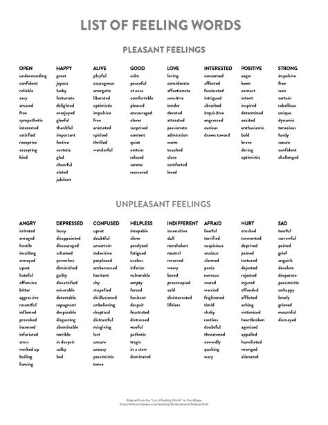 List of Feeling words — Naomi Light List Of Feelings, Feeling Words, Feeling Words List, Writing Editing, Writing Inspiration Tips, Writing Dialogue Prompts, Creative Writing Tips, Essay Writing Skills, Writing Motivation