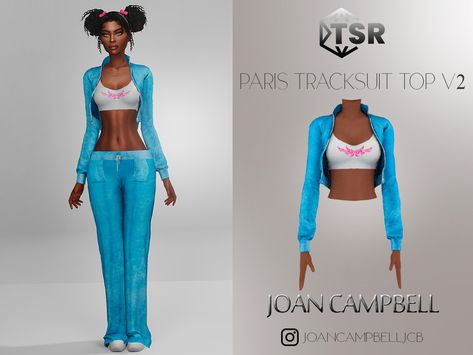 The Sims Resource Y2k, Sims 4 Tracksuit Cc, Sims 4 Tracksuit, Sims 4 Cc Juicy Couture, Sims 4 Cc Tracksuit, Sims 4 Cc Clothes Y2k, Sims Finds, Ts4 Mods, Clothes Cc