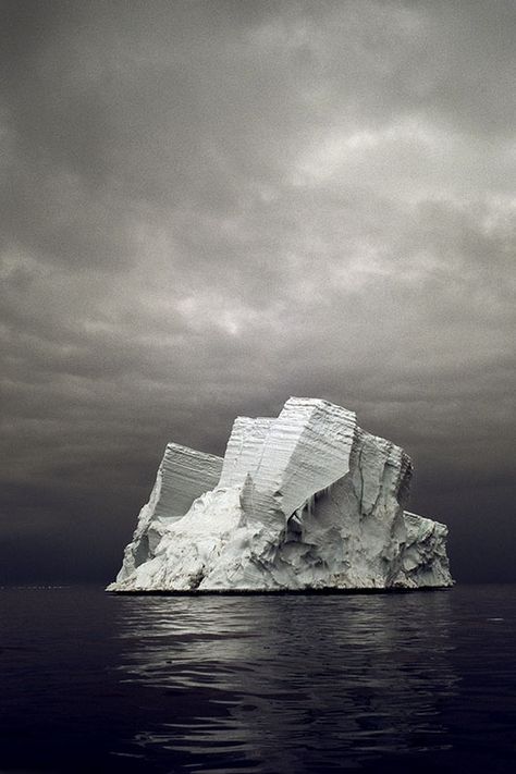 "the last iceberg/stranded iceberg ii" by camille seaman. cape bird, antarctica. 2006. Ice Berg, Trading Post, Land Art, Skyrim, Black And White Photography, Natural World, Beautiful World, Dark Fantasy, In The Middle