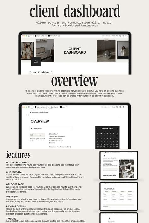 notion template free download Notion Template For Work, Business Dashboard, Notion Ideas, Life Planner Organization, Portal Design, Etsy Planner, Template Notion, Planner Writing, Project Management Templates