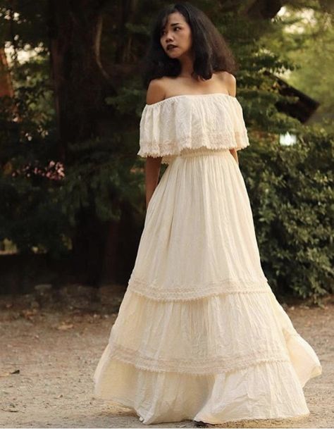 Boho Wedding Dress Bohemian, Mexican Wedding Dress, Mexican Spanish, Spanish Dress, Fiesta Dress, Romantic Boho, Mexican Dresses, Bohemian Wedding Dresses, High Quality Dress