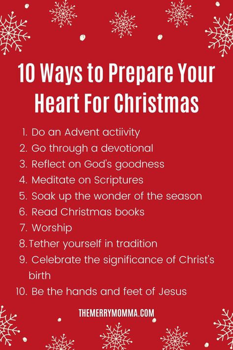 As we enter the holiday season, here are 10 ways to prepare your family’s hearts for Christmas. The Heart Of Christmas, Hr Ideas, Christmas Quotes Images, Christmas Alone, Christmas Scripture, Christ Centered Christmas, Jesus Gifts, Advent Activities, Advent Calenders