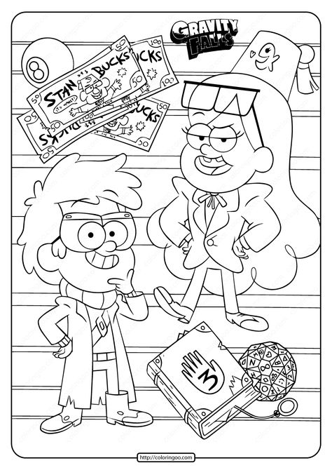 Gravity Falls Coloring Pages, Fall Coloring Sheets, Gravity Falls Characters, Disney Princess Coloring Pages, Kid Coloring Page, Gravity Falls Art, Fall Coloring Pages, Printable Adult Coloring Pages, Fall Printables