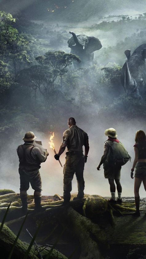 Jumanji Aesthetic, Jumanji Poster, Jumanji Welcome To The Jungle, Dwyane Johnson, Film Wallpaper, Jumanji Movie, Adventure Movie, 2018 Movies, The Rock Dwayne Johnson