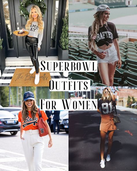 Women’s Super Bowl Outfit, Super Bowl Dress Ideas, Super Bowl Party Attire Outfit, Super Bowl Party Outfits For Black Women, Outfits For Superbowl, Superbowl Party Outfit Black Women, What To Wear To The Superbowl, Superbowl Sunday Outfit, Super Bowl Watch Party Outfit