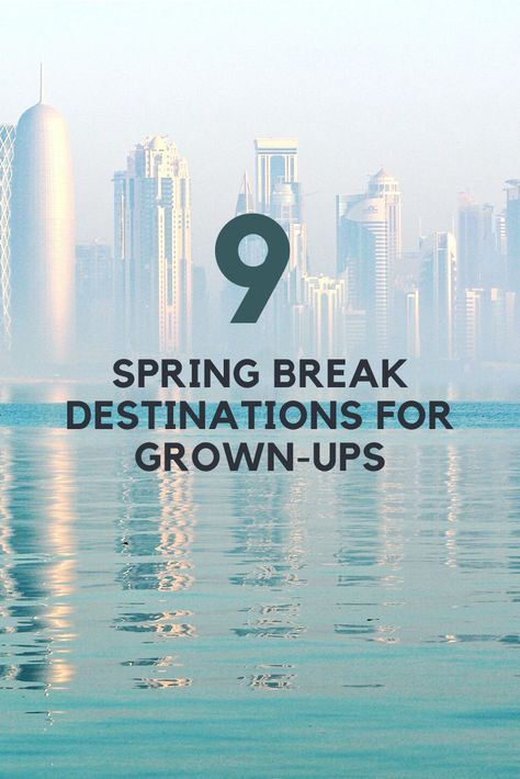 With the winter holidays officially behind us, #springbreak is now looming in the near-future. #March and #April are some of the best times to take a #vacation—and not just because public schools say so. These transitional months bring about (relatively) mild weather, great #hotelpackages, and even a #flightdeal or two. Best Spring Break Destinations, California Wine Country, Iceland Adventures, Spring Break Destinations, Hotel Packages, Wine Country California, California Wine, Mayan Ruins, Grown Ups