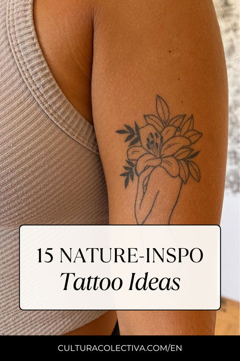 Let’s explore some of the best nature tattoo ideas that celebrate the human-Earth bond. Tattoos Women Unique, Nature Arm Tattoo, Nature Tattoos For Women, Mother Earth Tattoo, Human Life Cycle, Enough Tattoo, Elements Tattoo, Nature Motifs, Plant Tattoo