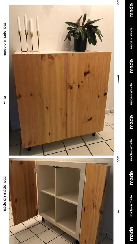 #diyproject #diyideas Koti Diy, Ikea Crafts, Ikea Hack Ideas, Ikea Furniture Hacks, Kallax Ikea, Diy Holz, Home Inspo, Furniture Renovation, Furniture Hacks