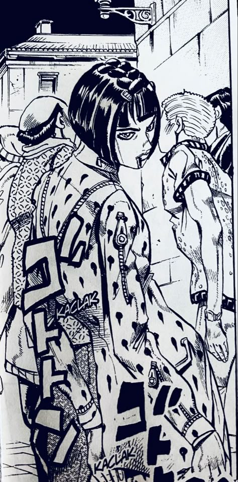 jjba manga Bruno Manga Panel, Hirohiko Araki Manga Panels, Jjba Aesthetic Icon, Jojo Manga Aesthetic, Jojo Manga Panels Black And White, Jjba Manga Art, Bruno Bucciarati Manga Panel, Jjba Manga Wallpaper, Jojo Part 5 Manga