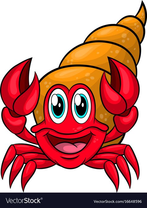 Crab Pictures, Cute Hermit Crab, Hermit Crab, Rock Crafts, Funny Cartoon, Big Picture, Sea Life, Crab, Png Images