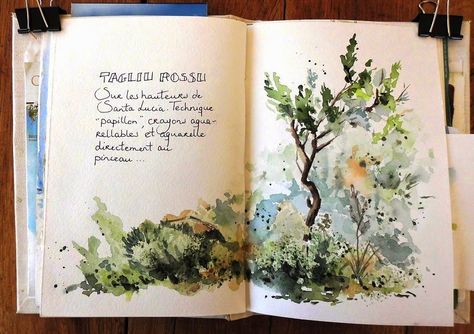 Croquis,carnets de voyage et aquarelle, Stage de croquis en ligne, Sketching, travel journals and watercolor, online workshop Sketchbook Layout, Journal D'art, Travel Art Journal, Travel Sketchbook, Nature Sketch, Sketch Journal, Watercolor Journal, Travel Journals, Sketchbook Art Journal