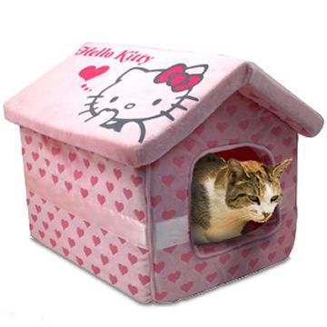 For My Cats ♥ Kawaii Cat Accessories, Kitty House, Hello Kitty Cat, Hello Kitty Decorations, Hello Kitty Bed, Hello Kitty Merchandise, Hello Kitty Baby, Hello Kitty House, Pink Kitty