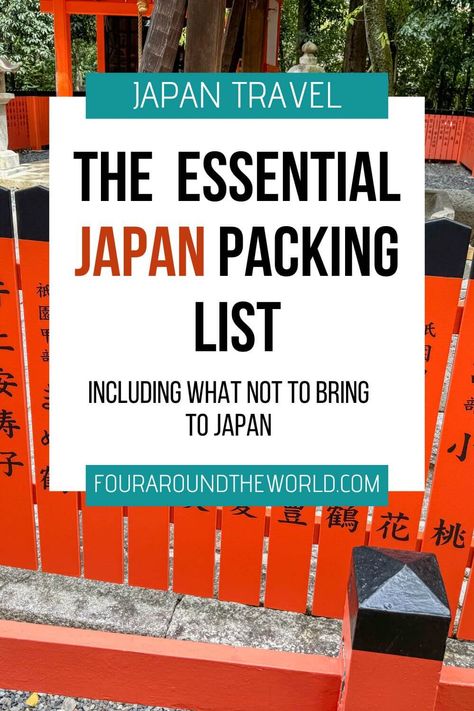 If you're getting ready for a Japan vacation, our Japan travel packing list has you covered. From seasonal clothing to travel essentials for Japan, this Japan holiday packing list is perfect for a two-week Japan trip. Don't forget to check off everything on your Japan travel checklist Japan Checklist Packing Lists, Japan Travel Checklist, Japan Trip Packing Lists, Travel Essentials For Japan, What To Bring To Japan, Travelling To Japan, Packing For Japan In Fall, Japan Travel Packing List, Japan Packing List Fall