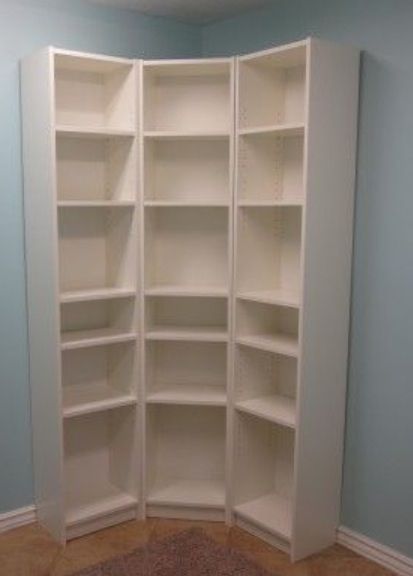 Corner Bookshelf, Corner Bookshelves, Maximize Storage, Craft Room Storage, Book Shelf, Ikea Hack, Room Organization, My New Room, Built Ins