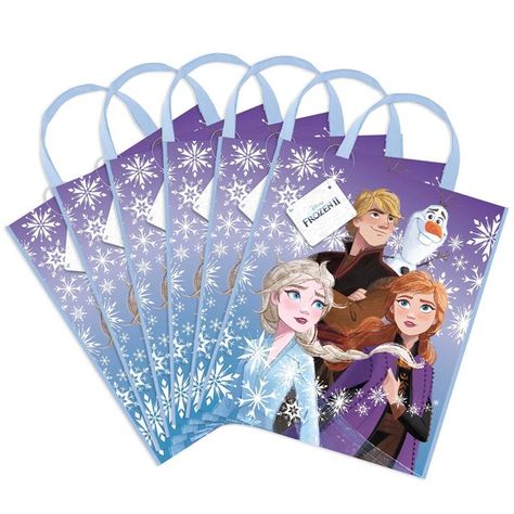 Gifts For Party Guests, Frozen Favor Bags, Gigi Birthday, Frozen Themed Party, Frozen Party Supplies, Frozen Party Favors, Disney Frozen Birthday Party, Disney Frozen Party, Frozen Birthday Theme