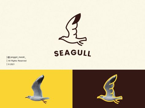 Seagull Design, Seagull Logo, Seagull Illustration, Japanese Logo, Bird Logos, Typo Logo, Coffee Logo, Branding Mood Board, Bear Design