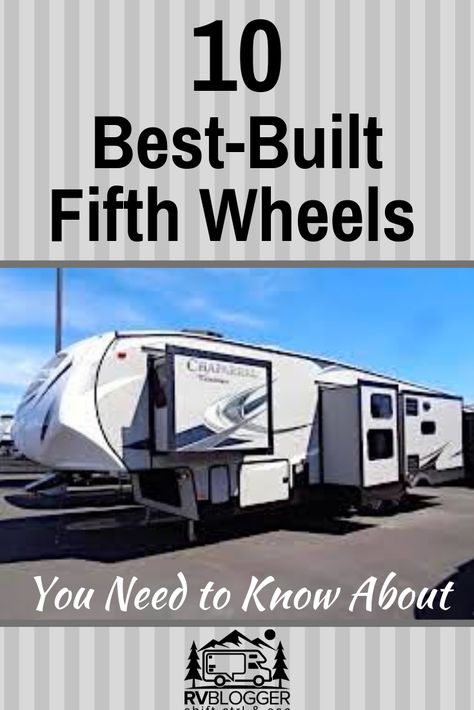 If you're on the market for a 5th wheel, these 10 best-built fifth wheels ought to be on your radar. Of our 10 Ten Best Built 5th Wheels the best one is... Fifth Wheel Floor Plans, Full Time Fifth Wheel Living, Best Fifth Wheel For Full Time Living, Rv Fifth Wheel, 5th Wheel Storage Ideas, Fifth Wheel Living Full Time, 5th Wheel Camper Ideas, Fifth Wheel Remodel, 5th Wheel Camping