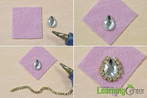 Instructions on How to Make Easy Fashion Rhinestone Beads Earrings for Girls- Pandahall.com Rhinestone Earrings Diy, Diy Rhinestone Earrings, Beading Earrings, Easy Fashion, Beaded Necklace Diy, Earrings For Girls, Diy Rhinestone, Earring Tutorial, Beads Earrings