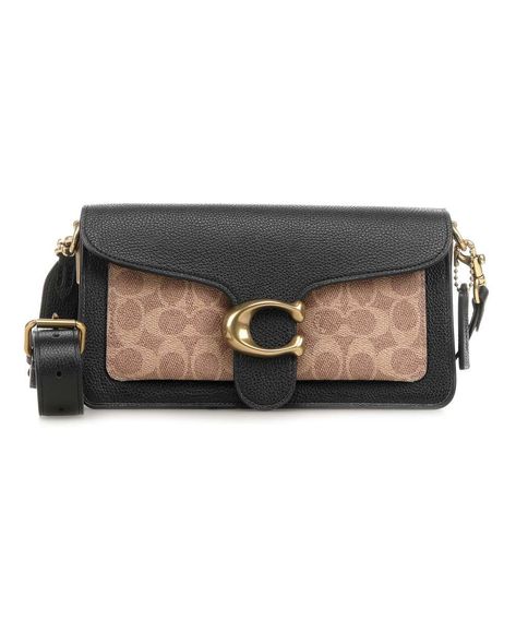 Coach Signature Tabby 26 Shoulder bag grained cow leather, synthetic black/brown - 79337-B4OOH | wardow.com Coach Tabby, Bags Messenger, Brand Bags, Men's Bags, Shoulder Bag Black, Leather Briefcase, Messenger Bags, Branded Bags, Online Accessories