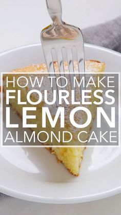 Lemon Almond Cake, Gluten Free Lemon Cake, Glutenfri Baking, Almond Cake Recipe, Flourless Cake, Avocado Chocolate, Almond Flour Recipes, Chocolate Pie, Almond Cake