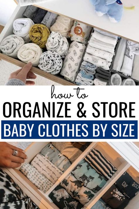 Organize Baby Socks, Clothes Organization Ideas, Nursery Clothes Organization, Baby Drawer Organization, Organize Baby Clothes, Folding Baby Clothes, Baby Dresser Organization, Nursery Dresser Organization, Toddler Organization