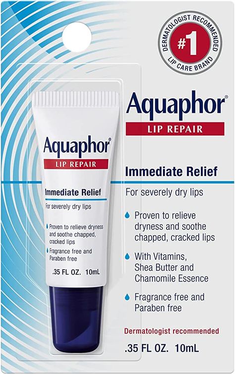 Aquaphor Lip Balm, Lip Balm For Chapped Lips, Aquaphor Lip, Lip Repair, Lip Salve, Healing Ointment, Best Lip Balm, Cracked Lips, Moisturizing Lip Balm