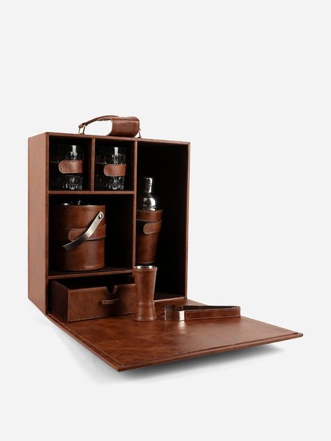 Travel Bar Set, Picnic Bar, Cocktail Tools, Elegant Bar, Travel Bar, Whiskey Set, Barware Accessories, Bar Kit, Whiskey Bar