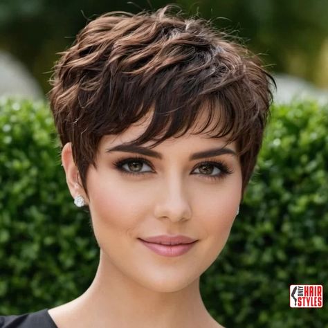 Choppy Pixie Cut | 20 Chic Short Hairstyles For Thick Wavy HairThis article explores 20 chic short hairstyles designed to enhance the natural beauty of thick wavy hair, ranging from classic pixie cuts and textured bobs to edgy asymmetrical crops and trendy undercuts. Thick and wavy hair can be a blessing, offering a voluminous and textured canvas for various.. Asymmetrical Bob Short Edgy Pixie Haircuts, Soft Pixie Haircut For Thick Hair, Short Haircut For Thick Wavy Hair, Edgy Pixie Cuts Thick Hair, Thick Hair Pixie Cut, Pixie Cuts For Thick Hair, Hairstyles For Thick Wavy Hair, Textured Bobs, Curled Pixie