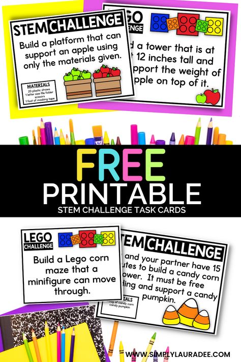 Get ready for some STEM-tastic fun with our FREE printable LEGO challenge! 🌟🧱 Download now and watch your child's creativity and problem-solving skills soar. #STEMEducation #LEGOChallenge #FreePrintable Free Stem Printables, Stem Printables, Printable Lego, Homeschool Stem, Steam Challenges, Modern Homestead, Lego Challenge, Steam Activities, Homeschool Learning