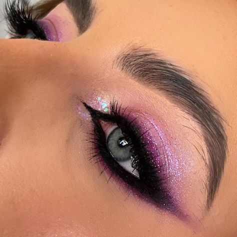 Purple Prom Makeup, Ballerina Bride, Makeup 2022, Eye Model, Plouise Makeup Academy, Fox Eyes, Purple Prom, 2024 Halloween, The Ballerina